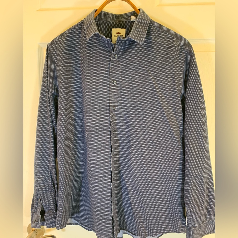 Ben Sherman Slim Fit Long Sleeve Tailored Button Up Shirt 16 1/2 Neck
